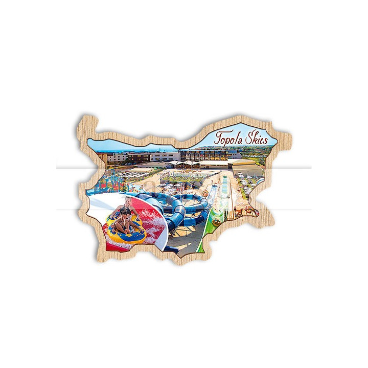 Магнитен сувенир Topola Skies - Дървен сувенир