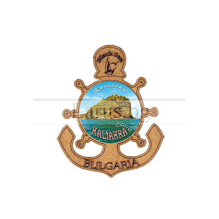 Магнитен сувенир Калиакра - котва и кормило