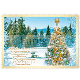 Новогодишен Магнит-картичка 0055 15-NSF-0055