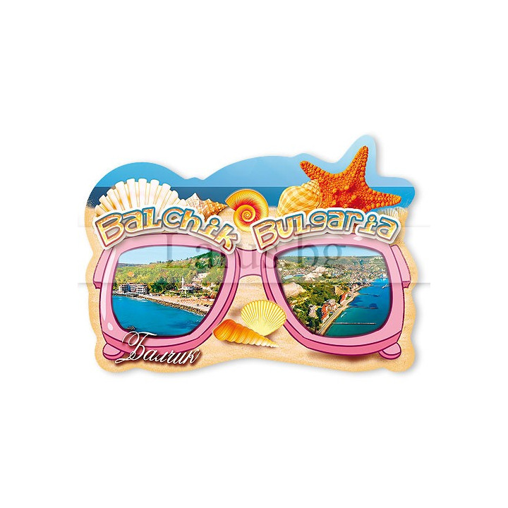 Магнитен сувенир Балчик - Слънчеви очила | Сувенири от България