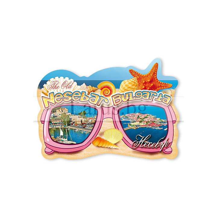 Магнитен сувенир Несебър - Очила | Сувенири от България