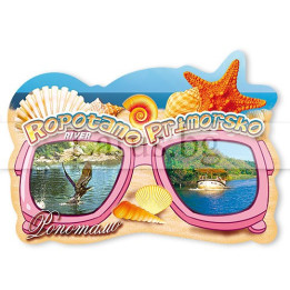 Магнитен сувенир Приморско и река Ропотамо - 12-mhPR-0033