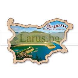 Магнитен сувенир яз. Въча, Родопи - Карта на България