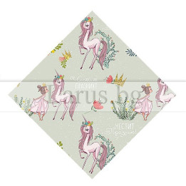 Детска опаковъчна хартия с еднорози - 14-PG-0094