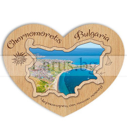 Магнитен сувенир Черноморец фотокарта 12-mdCH-0010