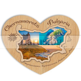 Магнитен сувенир Черноморец фотокарта 12-mdCH-0012