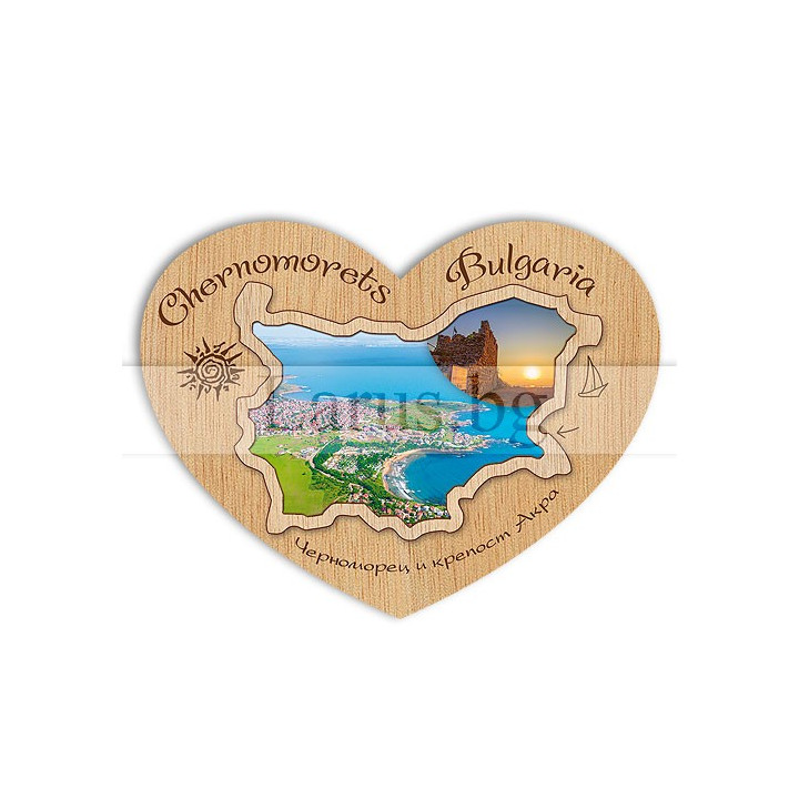 Магнитен сувенир Черноморец фотокарта 12-mdCH-0013