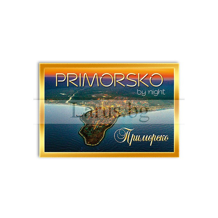 Магнитен сувенир Приморско фотокарта 12-mdPR-0024