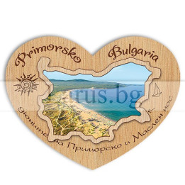 Магнитен сувенир Приморско фотокарта 12-mdPR-0028