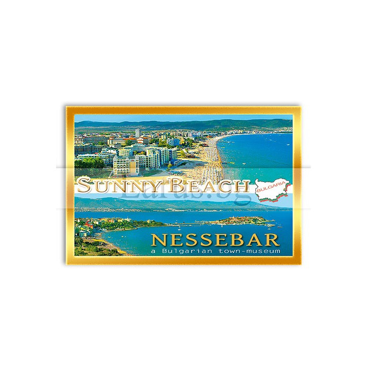Магнитен сувенир Слънчев бряг и Несебър - Сувенири от България