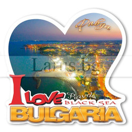 Магнитен сувенир Равда - I Love Bulgaria