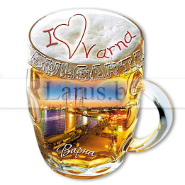 Магнитен сувенир Варна - Халба бира | Сувенири от България