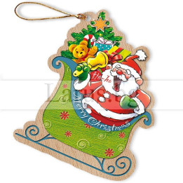 Коледен сувенир Дядо Коледа в шейна 15-NSF-0096