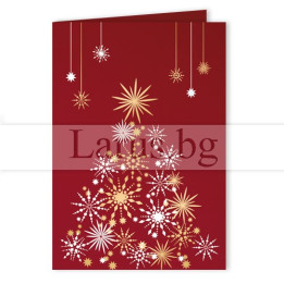 Луксозна мини коледна картичка 1-ZM-0224 | Larus