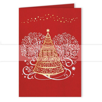 Зимна мини лукс картичка 0225 1-ZM-0225