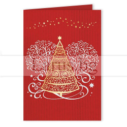 Зимна мини лукс картичка 0225 1-ZM-0225