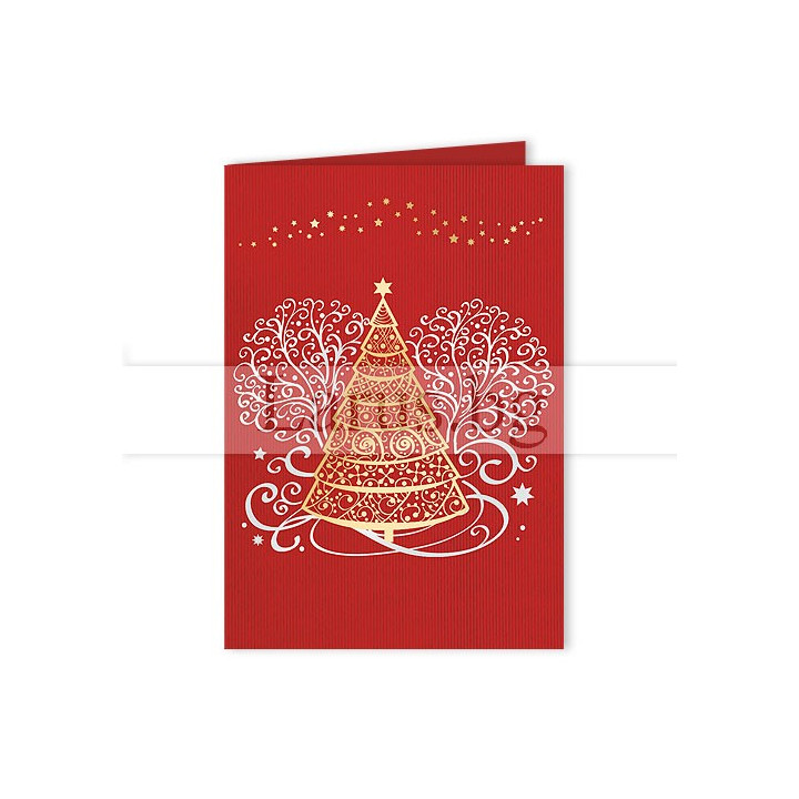 Зимна мини лукс картичка 0225 - Коледно пожелание