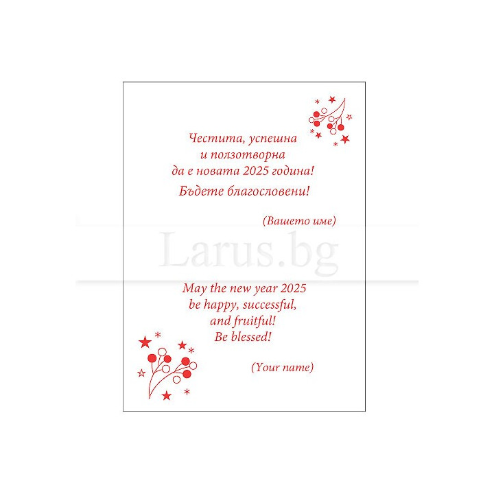 Примерно новогодишно вътрешно оформление 14 (стойността се уточнява по телефона) VO 14