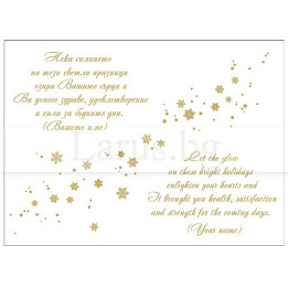 Новогодишно вътрешно оформление за картички VO 22