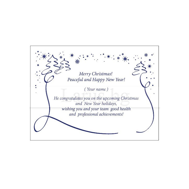 Примерно новогодишно вътрешно оформление 37 ENG (стойността се уточнява по телефона) VO 37